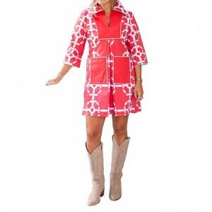 NEW HOUSE OF MBR cassidy mini short dress in red